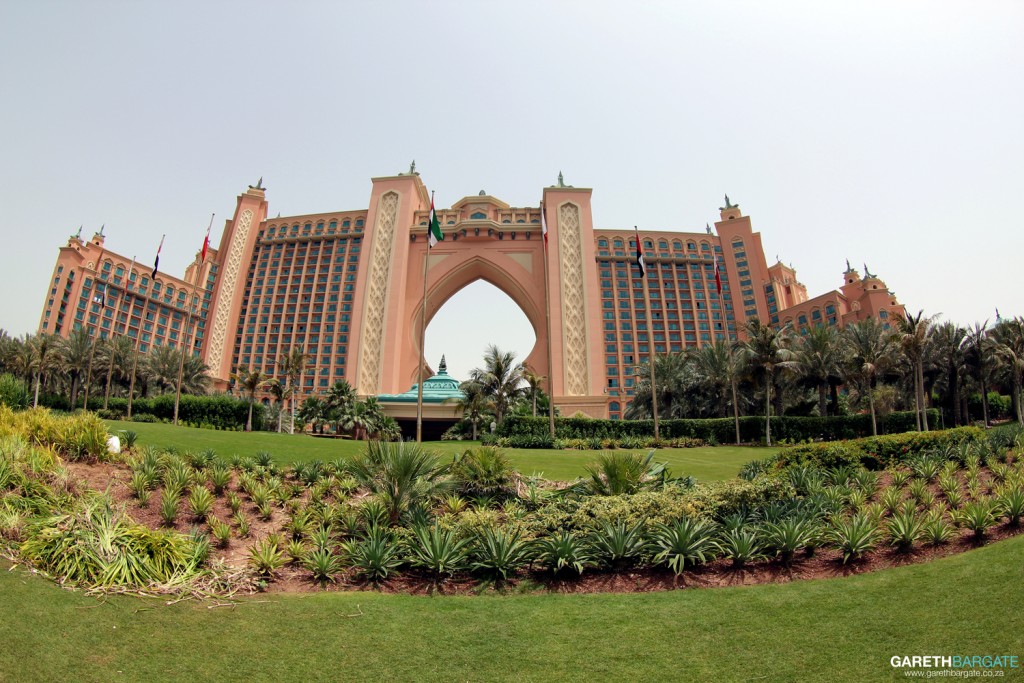Atlantis resort, located at the very tip of the Palm Jumeirah development